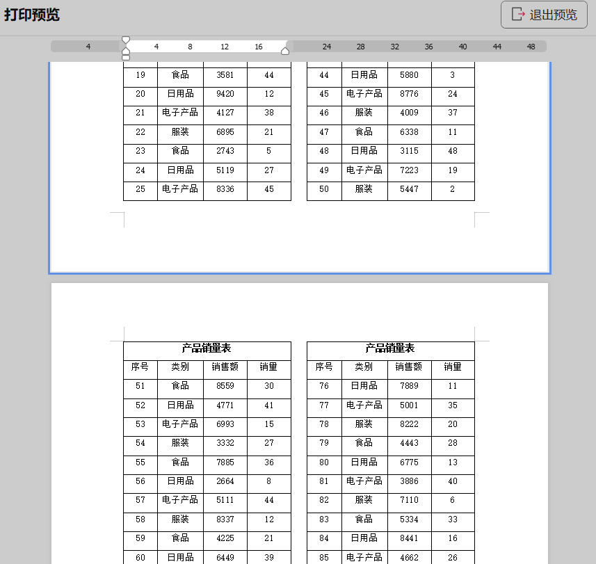 WPS表格打印细长表格总浪费纸？教你用Word分栏打印一页两版-趣帮office教程网