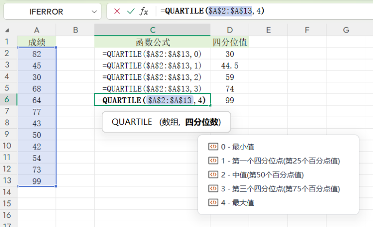 WPS百分位函数Quartile和Percentile用法详解,轻松搞定数据分档 - 趣帮office教程网