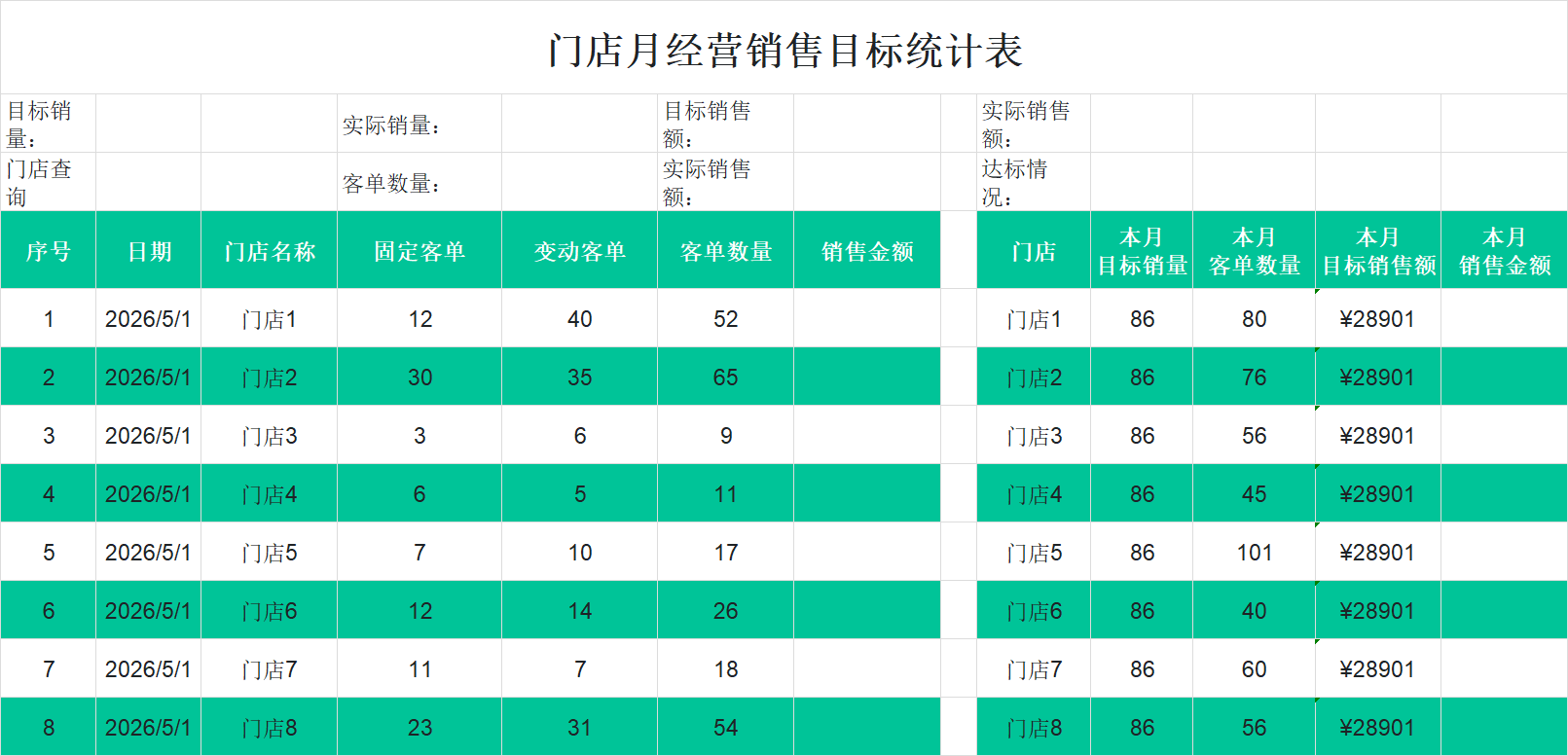2026销售分析表模板，涵括目标统计/利润明细/毛利分析，可直接套用-趣帮office教程网
