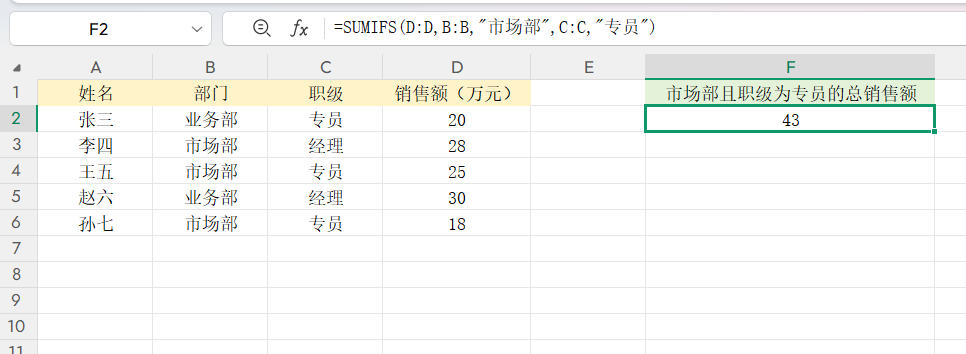 你真的会用SUMIFS函数吗？11个公式让你从入门到精通多条件求和-趣帮office教程网