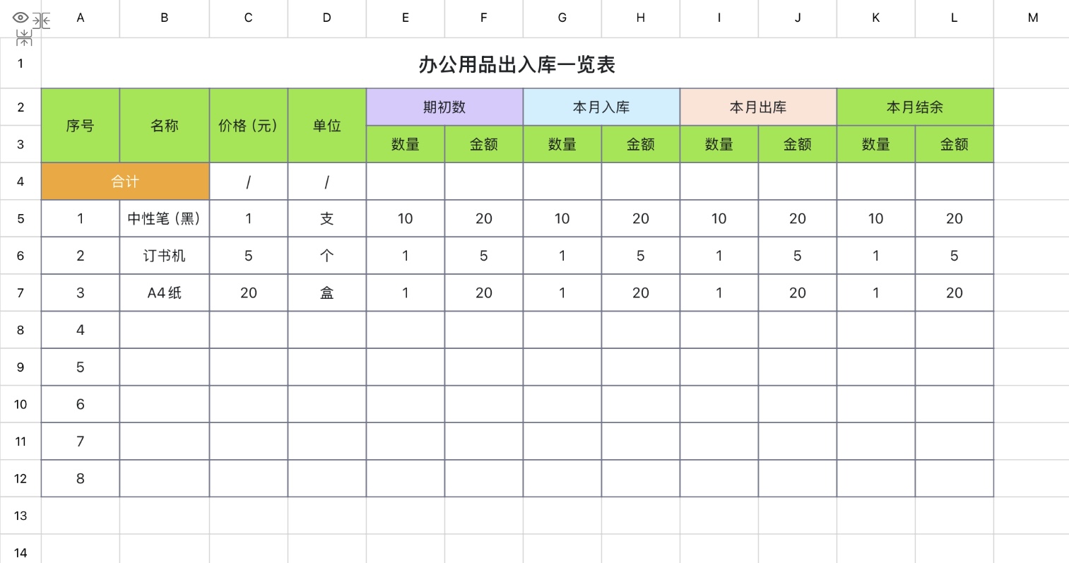 2026最新办公用品管理Excel模板合集(5套实用表格)-趣帮office教程网
