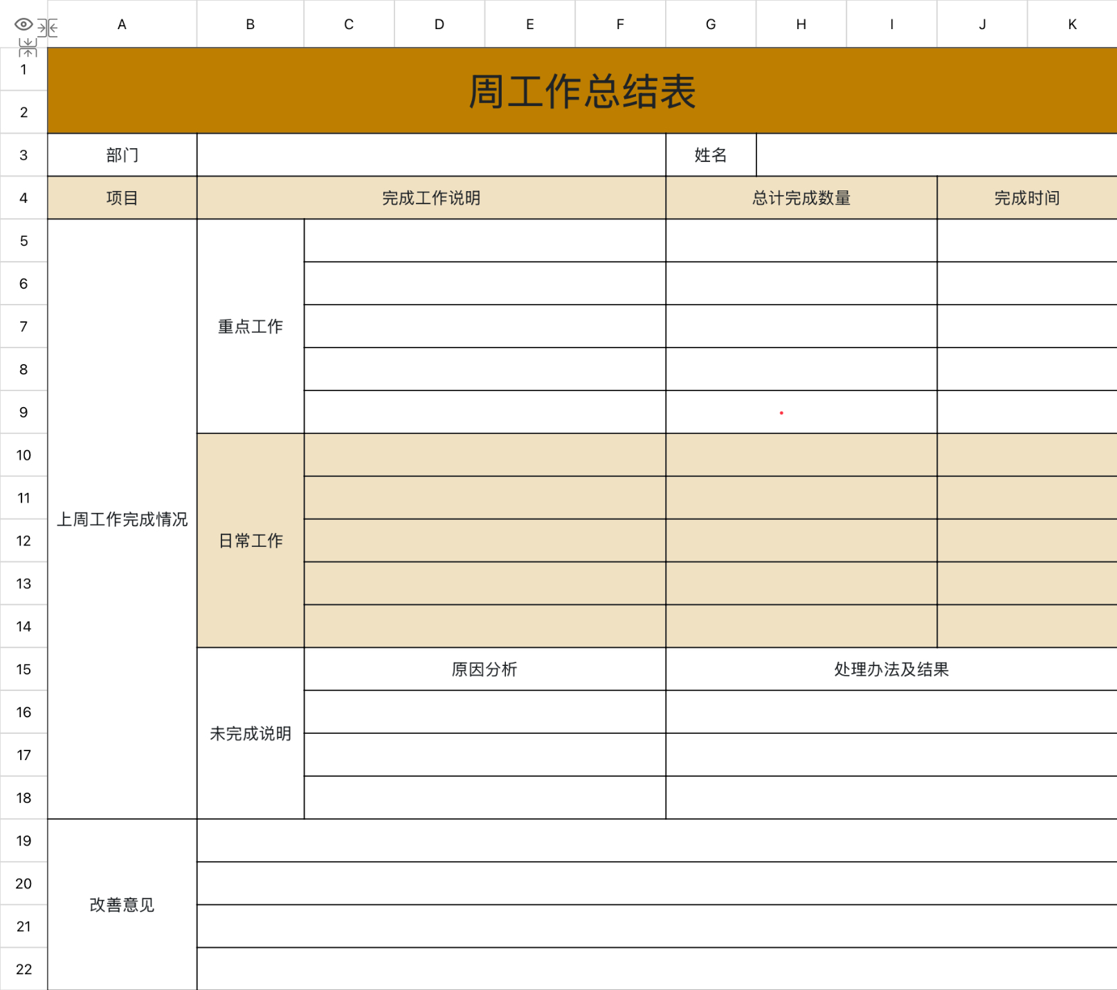 5个高效办公excel模版分享，适合工作复盘与项目汇报-趣帮office教程网