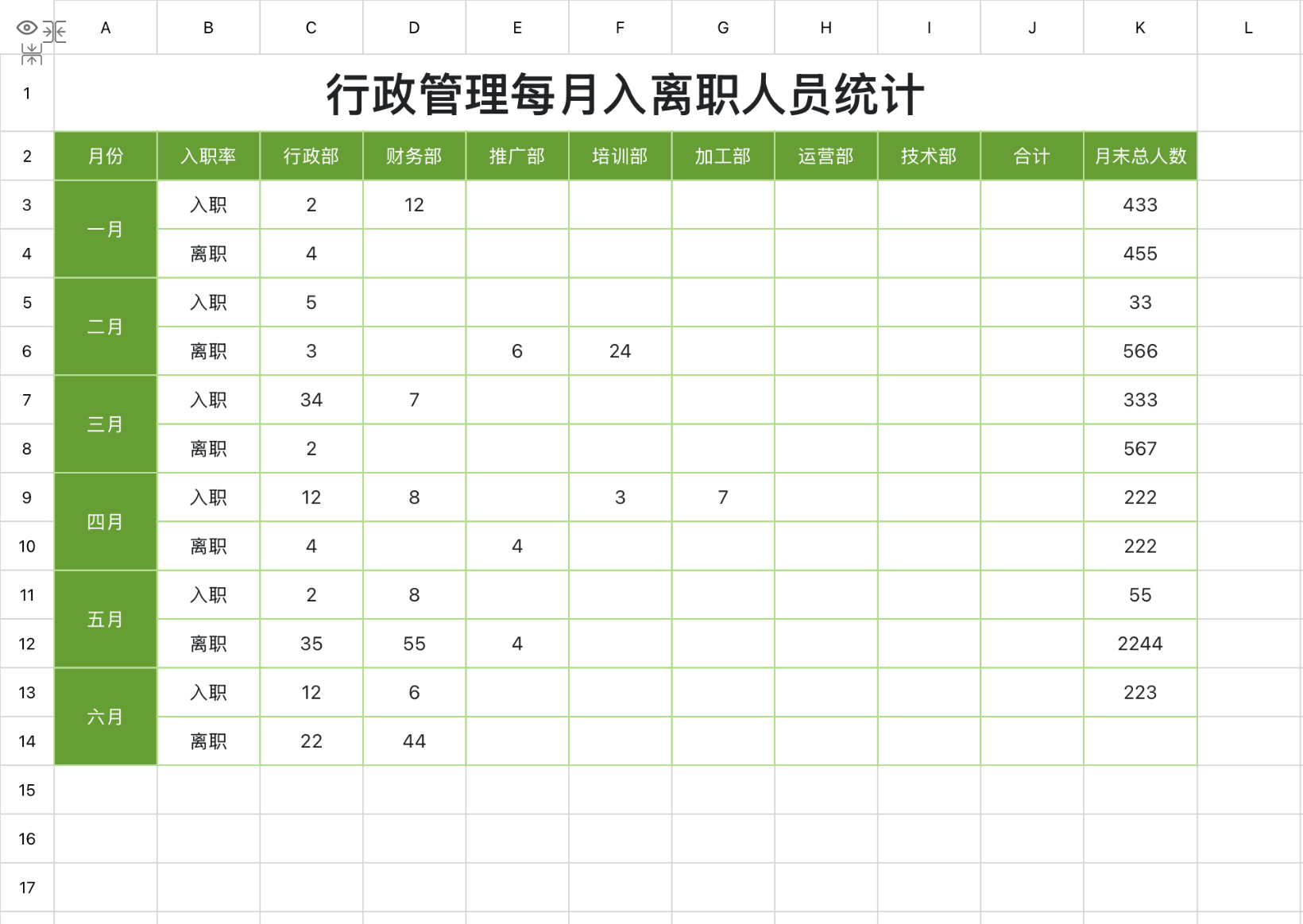 行政办公必备excel行政管理模版，提高日常管理效率-趣帮office教程网