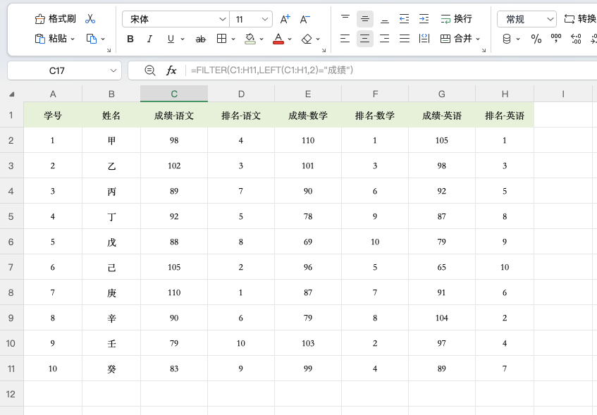 Excel如何批量提取隔列数据?一个公式自动完成筛选-趣帮office教程网